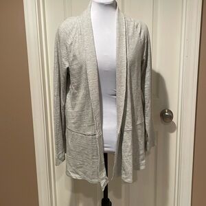 Ann Taylor Loft Light Gray Cardigan Size S